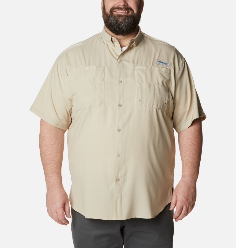 Men’s PFG Tamiami II Short Sleeve Shirt - Big, Color: Fossil, image 1