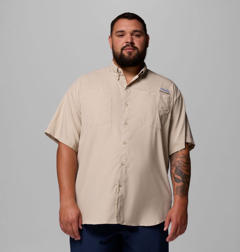 Men’s PFG Tamiami II Short Sleeve Shirt - Big, Color: Fossil, image 1