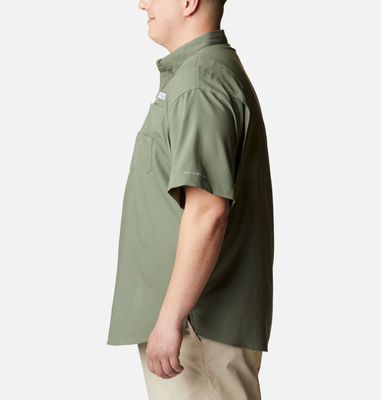 Thumbnail: Men’s PFG Tamiami II Short Sleeve Shirt - Big, Color: Cypress, image 3