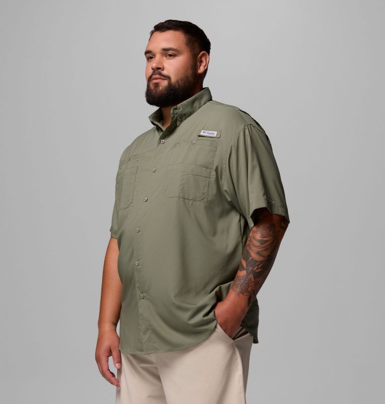 Men’s PFG Tamiami II Short Sleeve Shirt - Big, Color: Cypress, image 4