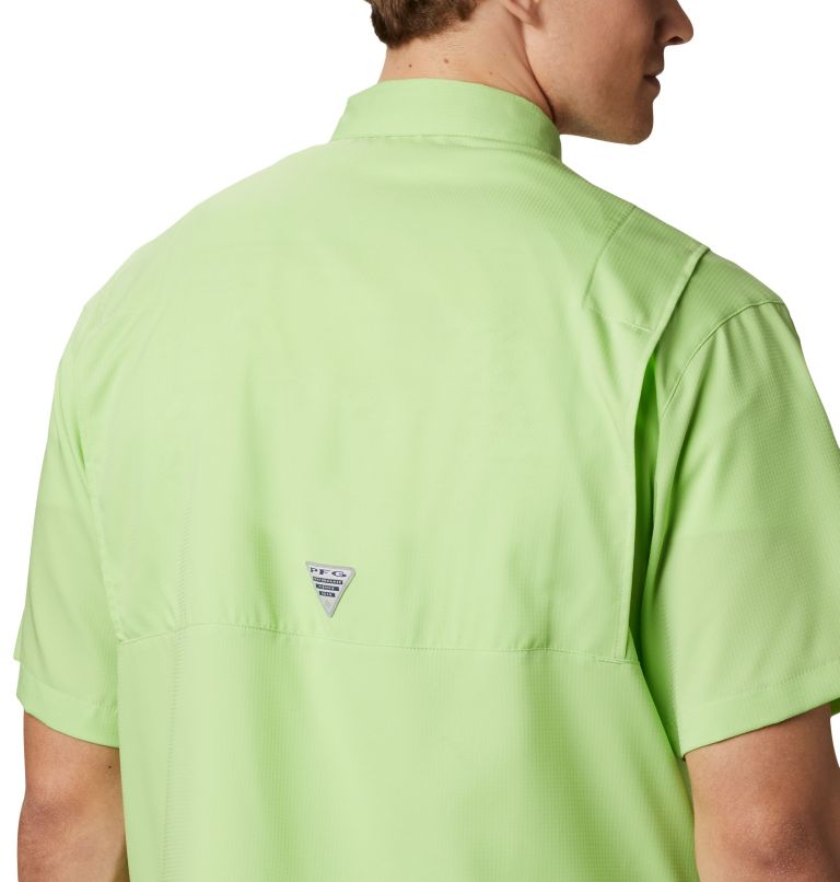 Men’s PFG Tamiami II Short Sleeve Shirt — Big, Color: Jade Lime, image 4