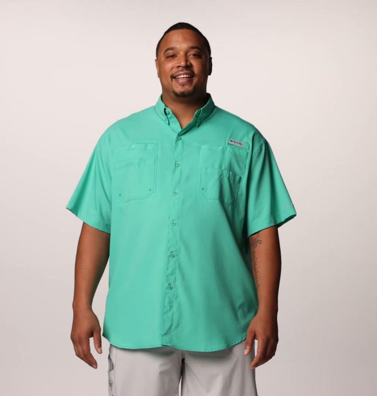 Men’s PFG Tamiami II Short Sleeve Shirt - Big, Color: Glaze Green