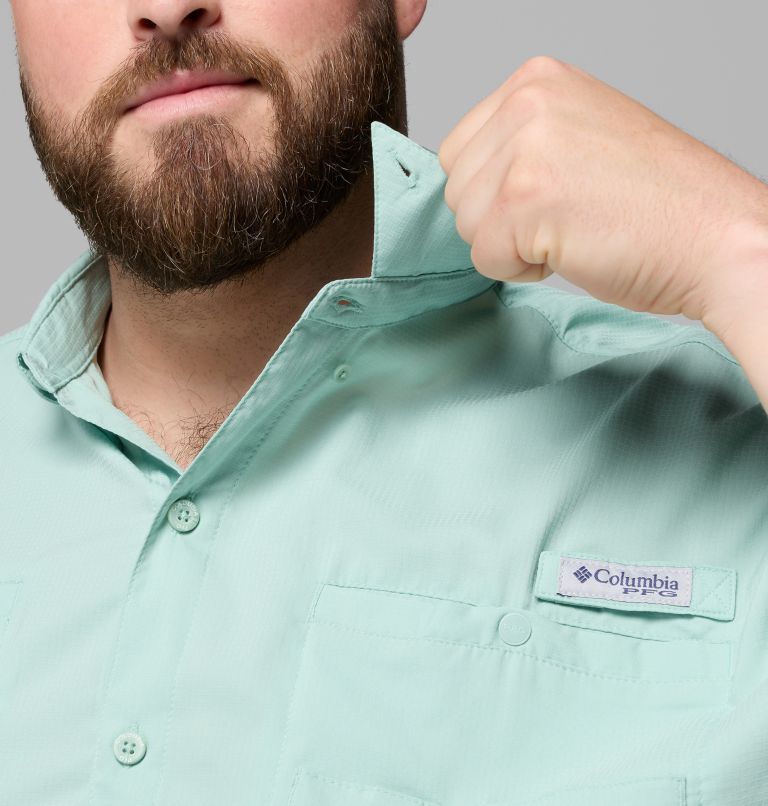 Men’s PFG Tamiami II Short Sleeve Shirt - Big, Color: Misty Jade, image 6