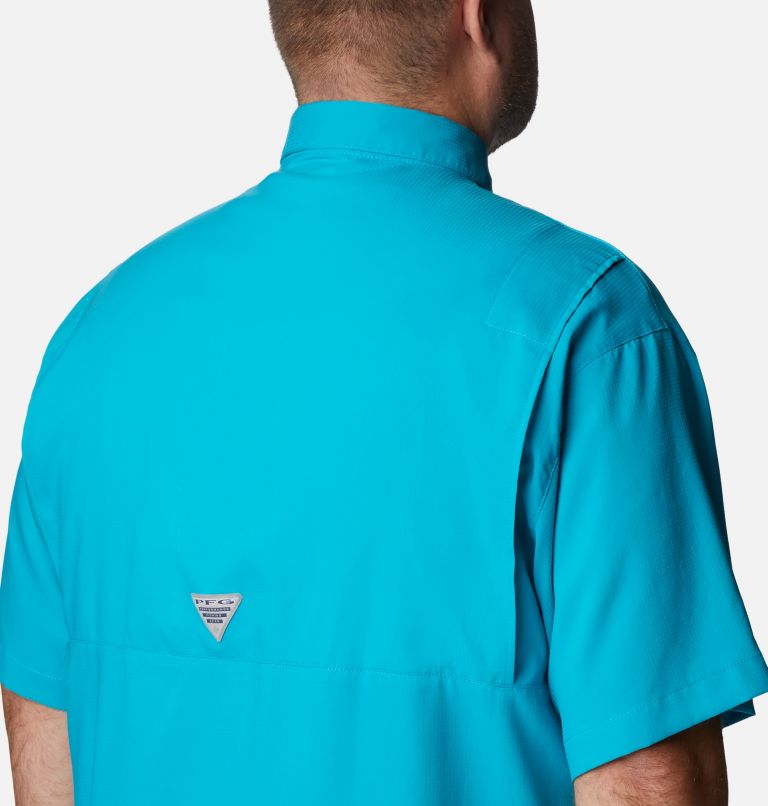 Men’s PFG Tamiami II Short Sleeve Shirt - Big, Color: Ocean Teal, image 5