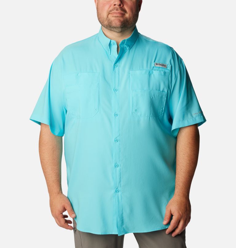Men’s PFG Tamiami II Short Sleeve Shirt - Big, Color: Opal Blue, image 1