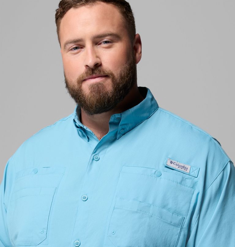 Men’s PFG Tamiami II Short Sleeve Shirt - Big, Color: Vintage Blue, image 5