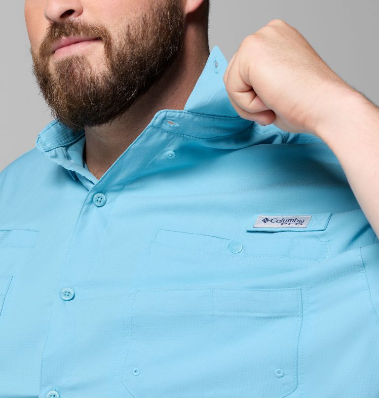 Men’s PFG Tamiami II Short Sleeve Shirt - Big, Color: Vintage Blue, image 6