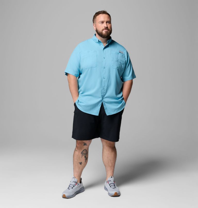 Men’s PFG Tamiami II Short Sleeve Shirt - Big, Color: Vintage Blue, image 2