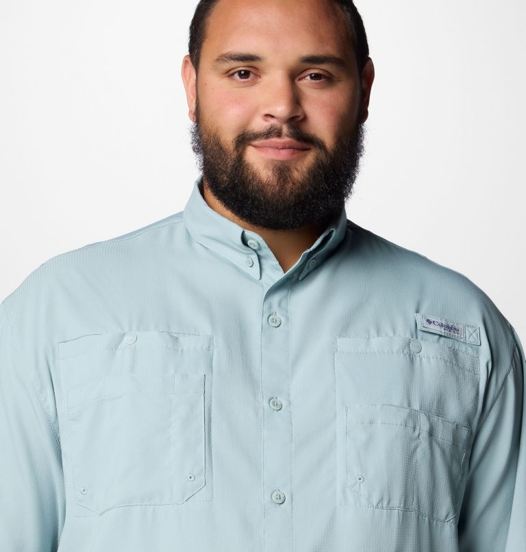Men’s PFG Tamiami II Short Sleeve Shirt - Big, Color: Crushed Blue, image 5