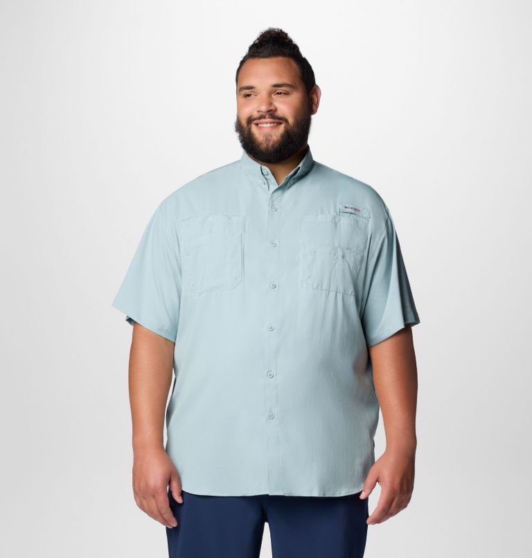 Men’s PFG Tamiami II Short Sleeve Shirt - Big, Color: Crushed Blue, image 1
