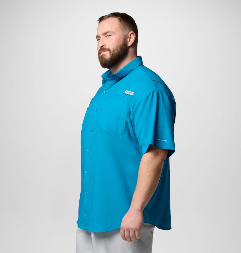 Men’s PFG Tamiami II Short Sleeve Shirt - Big, Color: Blue Echo, image 4