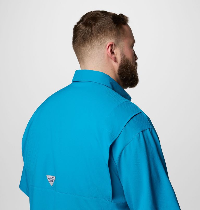 Men’s PFG Tamiami II Short Sleeve Shirt - Big, Color: Blue Echo, image 6
