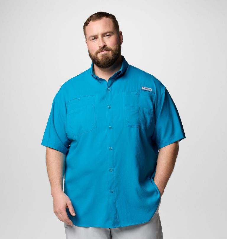 Men’s PFG Tamiami II Short Sleeve Shirt - Big, Color: Blue Echo, image 1