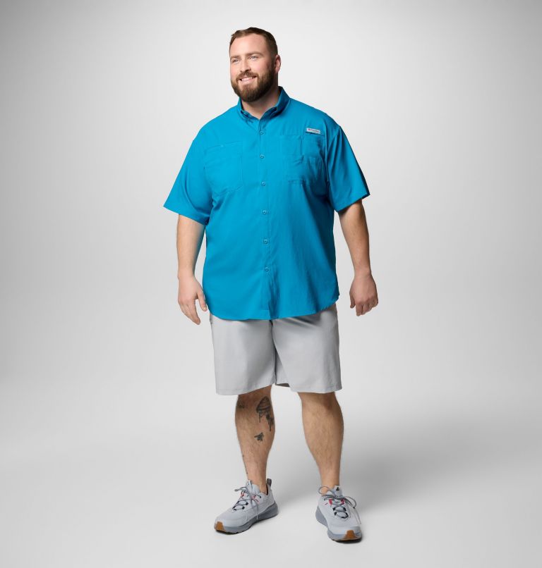 Men’s PFG Tamiami II Short Sleeve Shirt - Big, Color: Blue Echo, image 2