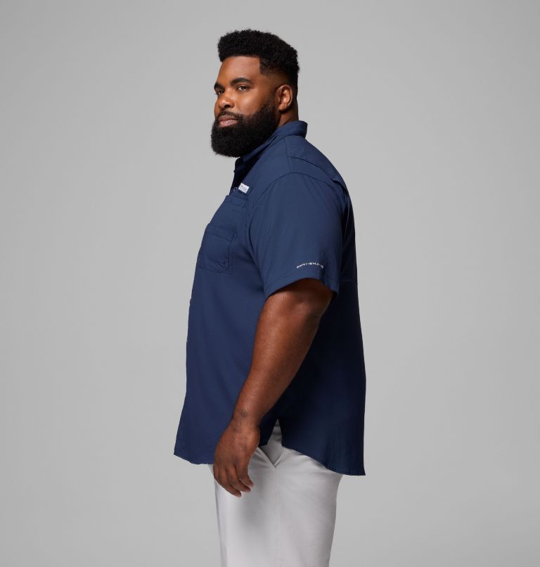 Men’s PFG Tamiami II Short Sleeve Shirt - Big, Color: Collegiate Navy, image 4