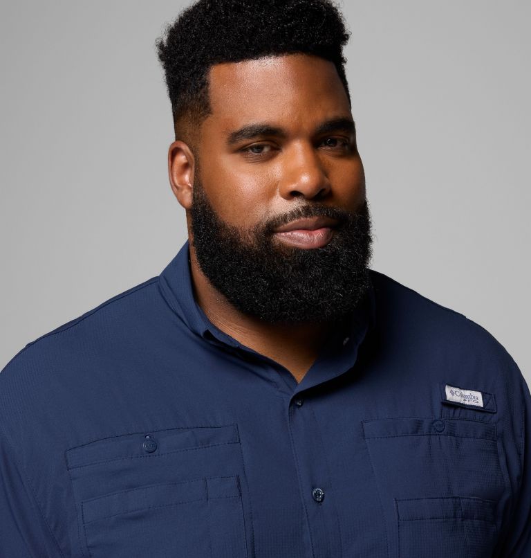 Men’s PFG Tamiami II Short Sleeve Shirt - Big, Color: Collegiate Navy, image 5