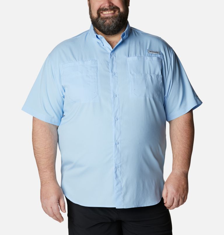 Thumbnail: Men’s PFG Tamiami II Short Sleeve Shirt - Big, Color: Sail, image 1