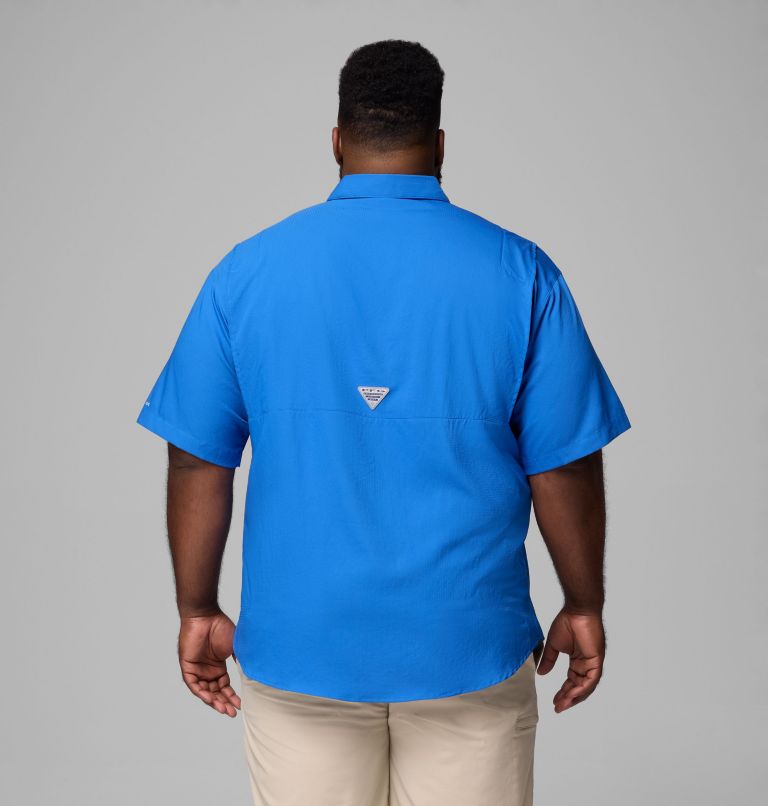 Men’s PFG Tamiami II Short Sleeve Shirt - Big, Color: Vivid Blue, image 3