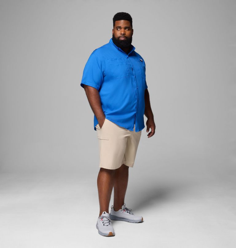 Men’s PFG Tamiami II Short Sleeve Shirt - Big, Color: Vivid Blue, image 2