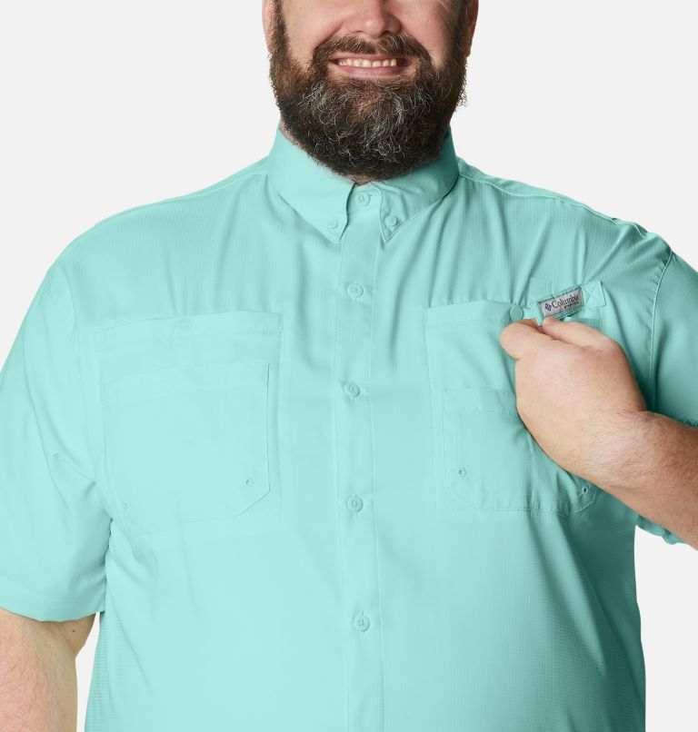 Men’s PFG Tamiami II Short Sleeve Shirt - Big, Color: Gulf Stream, image 4