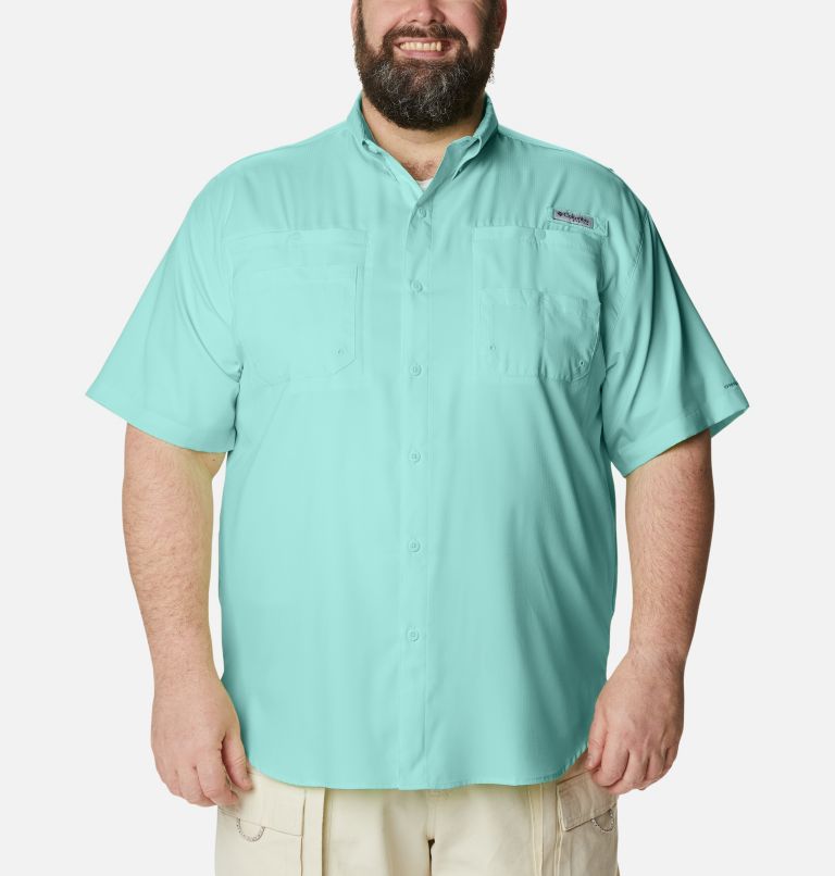 Thumbnail: Men’s PFG Tamiami II Short Sleeve Shirt - Big, Color: Gulf Stream, image 1
