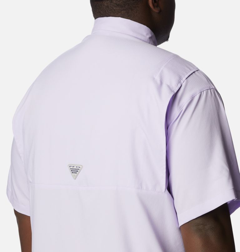 Men’s PFG Tamiami II Short Sleeve Shirt - Big, Color: Soft Violet, image 5