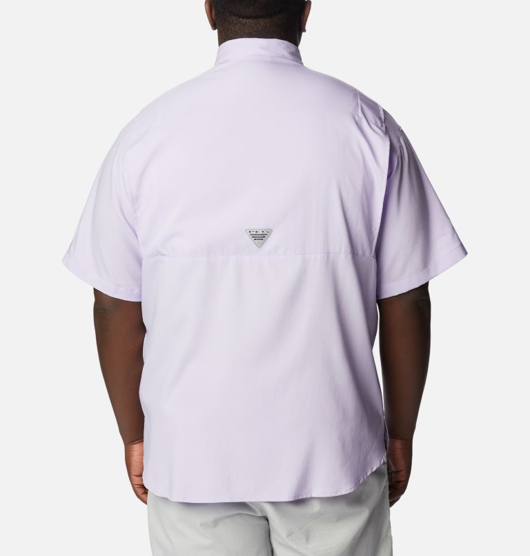 Thumbnail: Men’s PFG Tamiami II Short Sleeve Shirt - Big, Color: Soft Violet, image 2