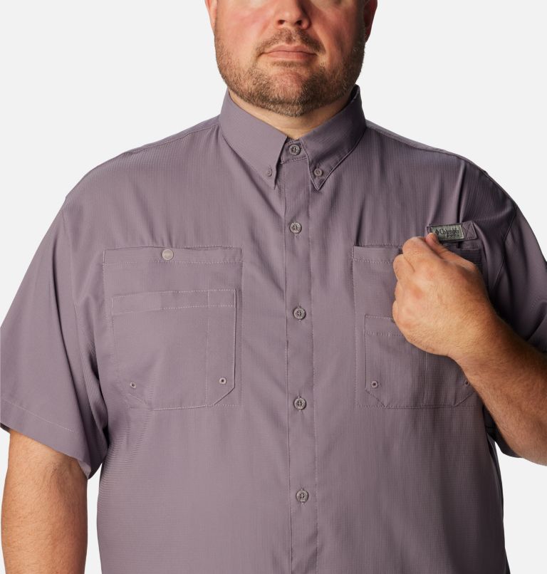 Men’s PFG Tamiami II Short Sleeve Shirt - Big, Color: Granite Purple, image 4
