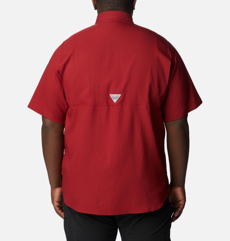 Men’s PFG Tamiami II Short Sleeve Shirt - Big, Color: Beet, image 2