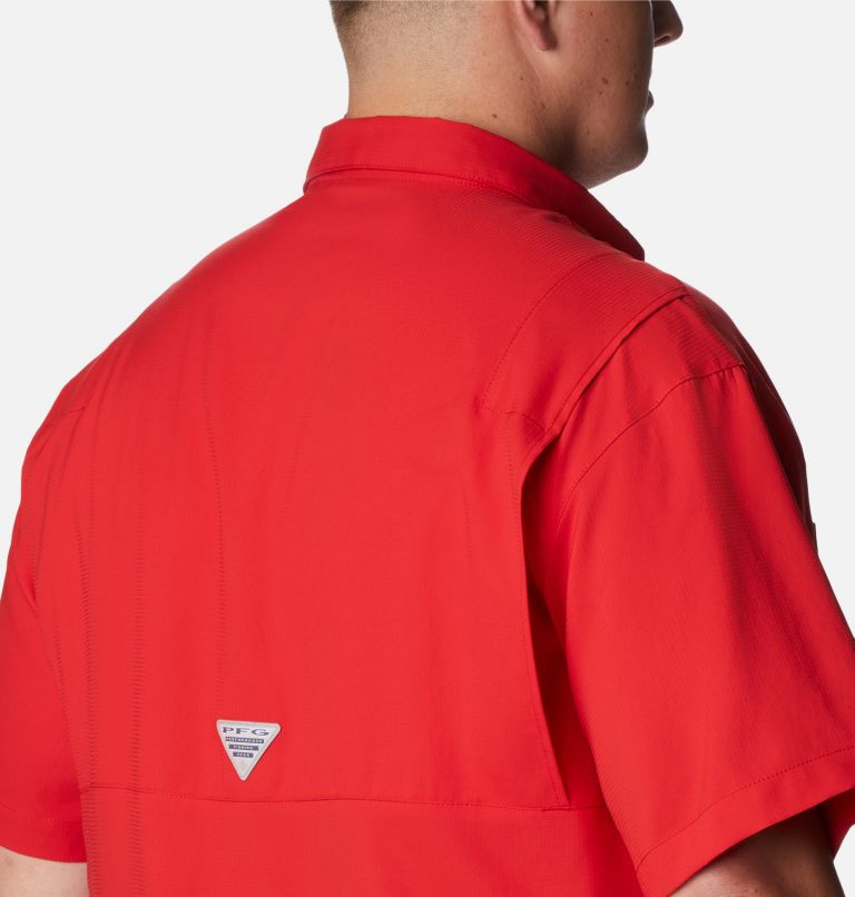 Thumbnail: Men’s PFG Tamiami II Short Sleeve Shirt - Big, Color: Red Spark, image 5