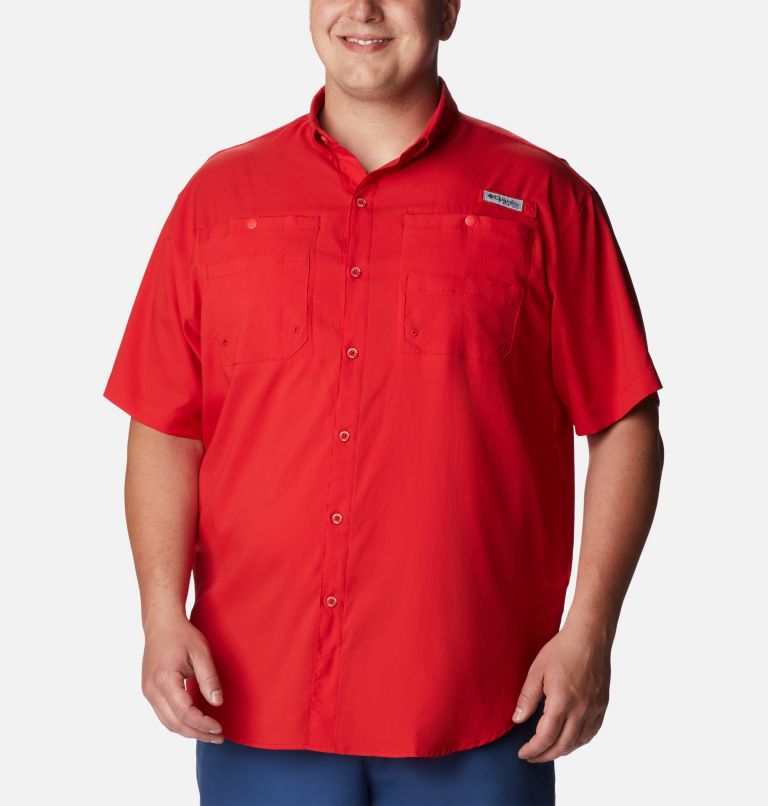 Thumbnail: Men’s PFG Tamiami II Short Sleeve Shirt - Big, Color: Red Spark, image 1