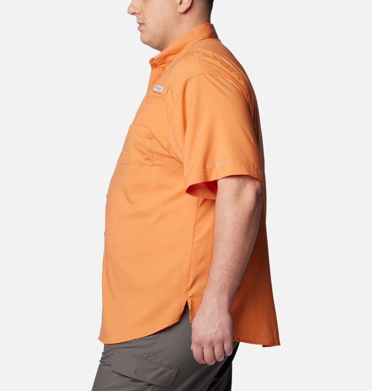 Men’s PFG Tamiami II Short Sleeve Shirt — Big, Color: Dusty Orange, image 3