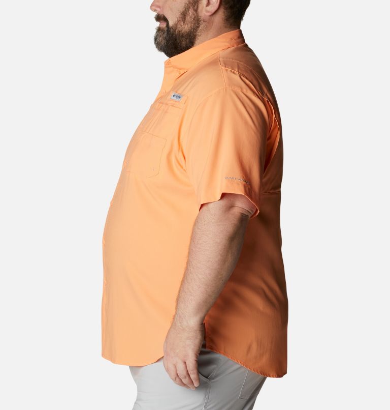 Men’s PFG Tamiami II Short Sleeve Shirt - Big, Color: Bright Nectar, image 3
