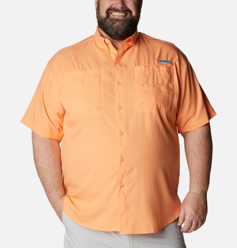 Men’s PFG Tamiami II Short Sleeve Shirt - Big, Color: Bright Nectar, image 1