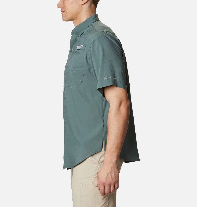 Men’s PFG Tamiami II Short Sleeve Shirt — Big, Color: Pond, image 3