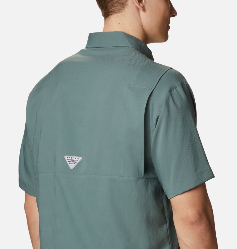 Men’s PFG Tamiami II Short Sleeve Shirt — Big, Color: Pond, image 5