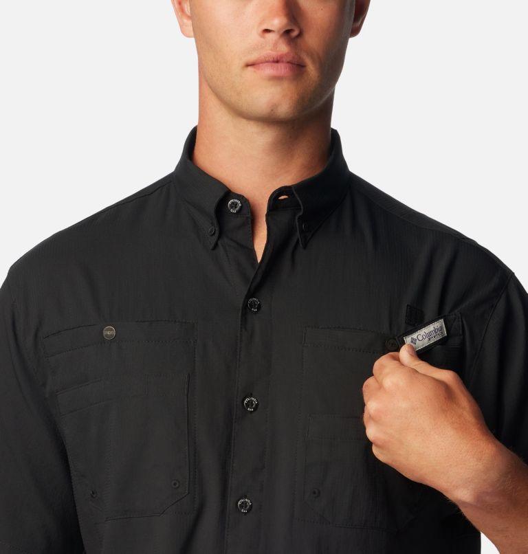 Columbia Men's Tall PFG Tamiami II Short Sleeve Shirt - Black