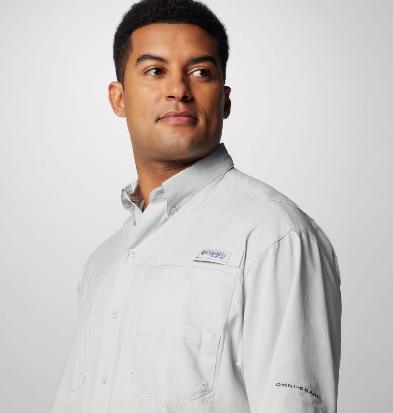 Men’s PFG Tamiami II Short Sleeve Shirt - Tall, Color: Cool Grey, image 5