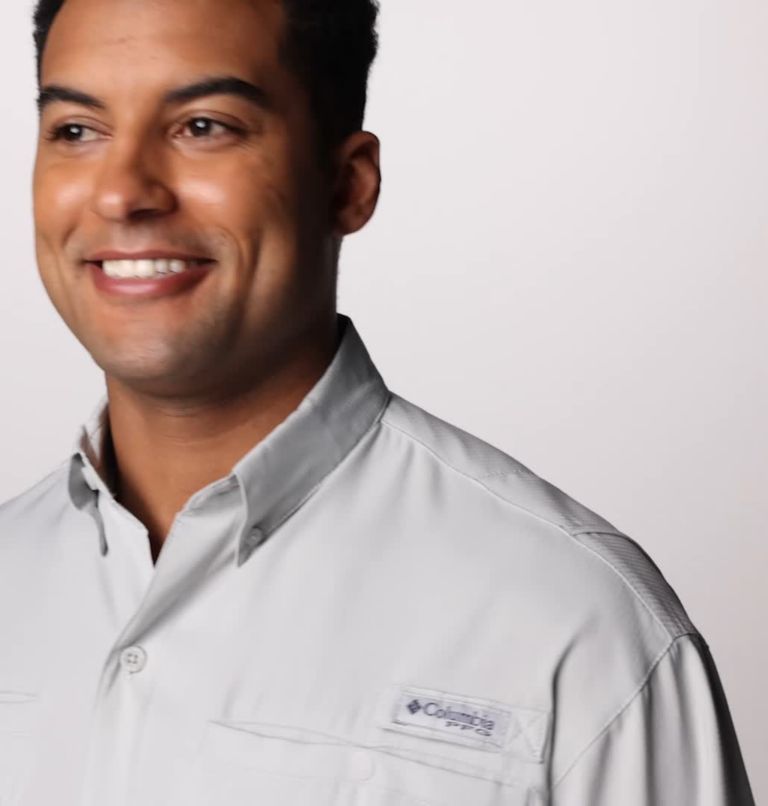 Men’s PFG Tamiami II Short Sleeve Shirt - Tall, Color: Cool Grey