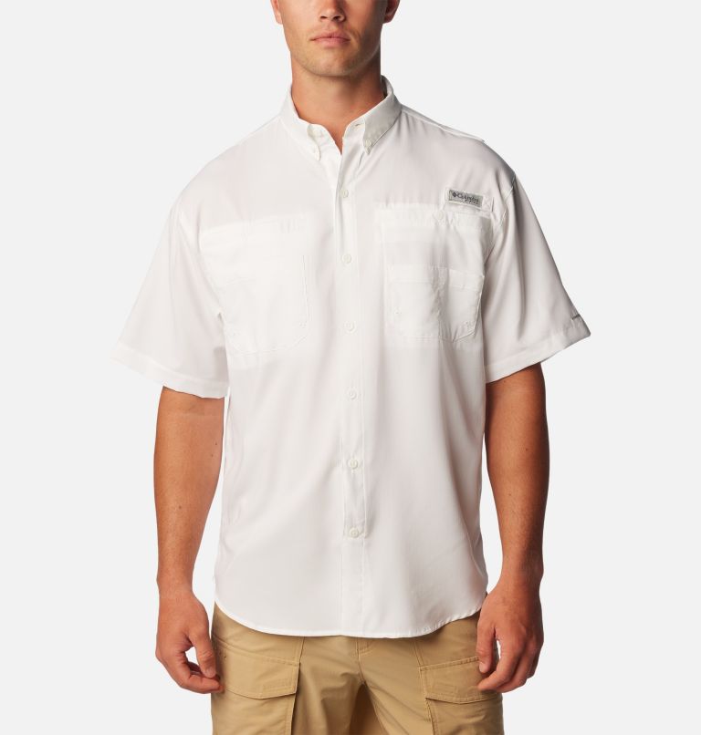 Columbia Men's Collegiate Navy PFG Tamiami II Short-Sleeve Shirt