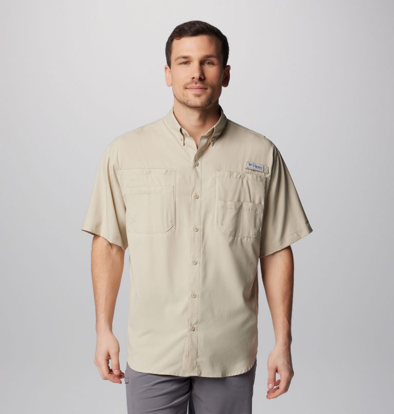 Men’s PFG Tamiami II Short Sleeve Shirt - Tall, Color: Fossil, image 1