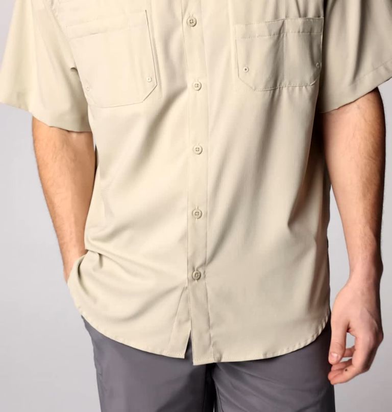 Men’s PFG Tamiami II Short Sleeve Shirt - Tall, Color: Fossil
