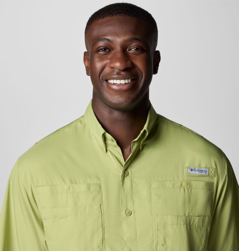 Men’s PFG Tamiami II Short Sleeve Shirt - Tall, Color: Pear, image 5