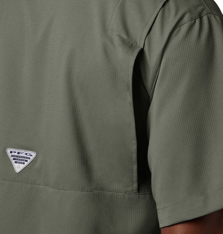 Thumbnail: Men’s PFG Tamiami II Short Sleeve Shirt - Tall, Color: Cypress, image 5