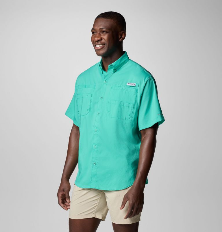 Men’s PFG Tamiami II Short Sleeve Shirt - Tall, Color: Glaze Green, image 4