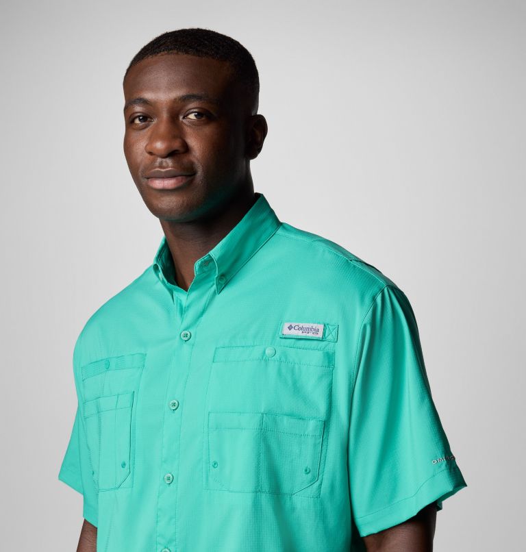 Men’s PFG Tamiami II Short Sleeve Shirt - Tall, Color: Glaze Green, image 5
