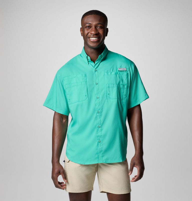 Men’s PFG Tamiami II Short Sleeve Shirt - Tall, Color: Glaze Green, image 1