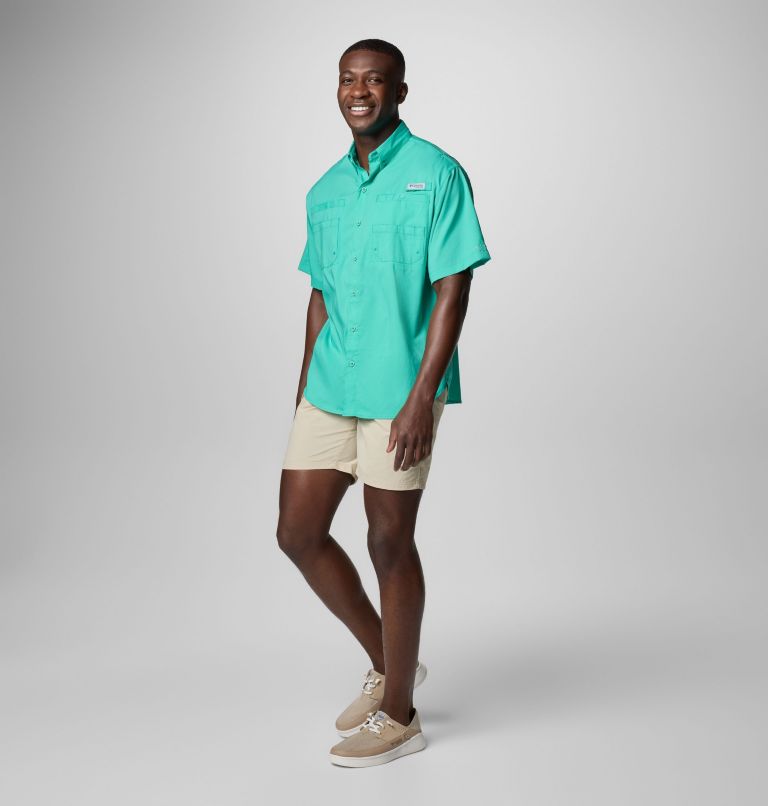 Men’s PFG Tamiami II Short Sleeve Shirt - Tall, Color: Glaze Green, image 2