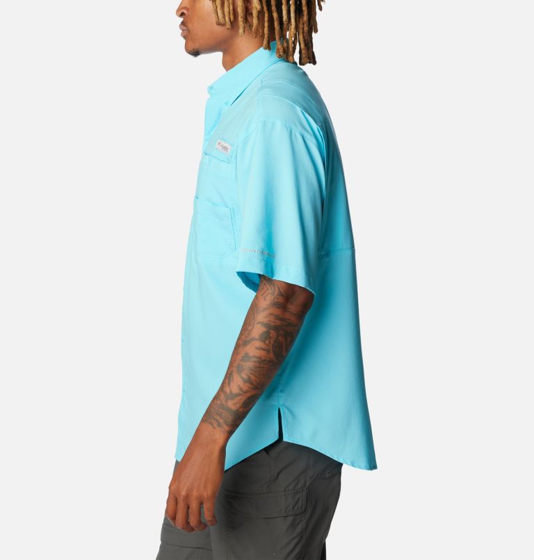 Men’s PFG Tamiami II Short Sleeve Shirt - Tall, Color: Opal Blue, image 3