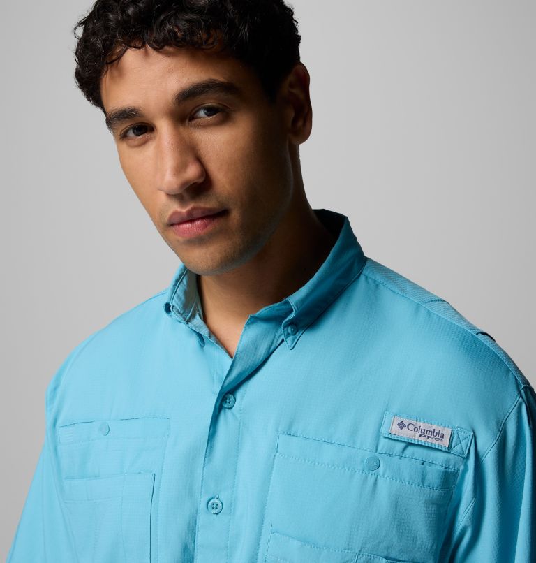 Men’s PFG Tamiami II Short Sleeve Shirt - Tall, Color: Vintage Blue, image 6